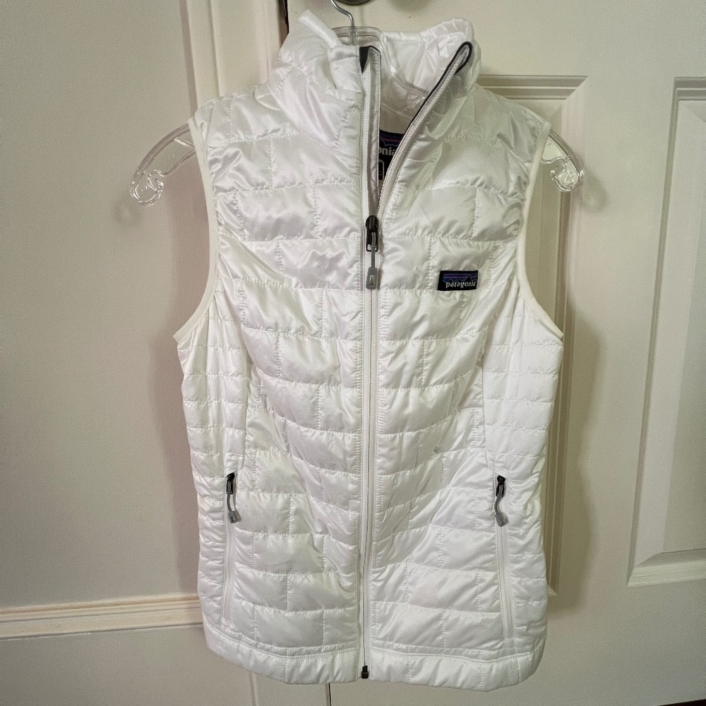 Patagonia Nano Puff Vest, Birch White, XS - NWT